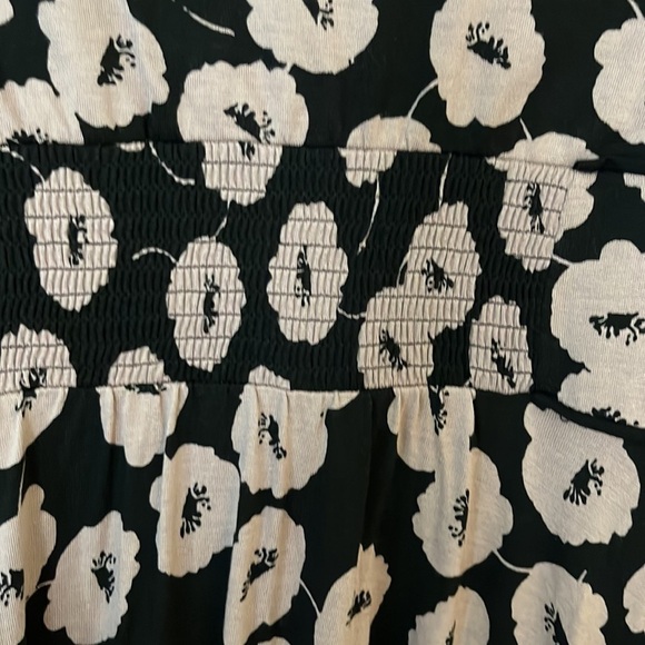 Loft black and gray patterned sleeveless dress. Size Small - Picture 7 of 9